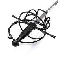 Épée de rapier fantaisie MS Martial Arts Supply Renaissance Weapon Spiral Black Swept Hilt