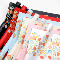 Kertas Pembungkus Bunga Tahan Air Seri Kertas Yuyin, Film Pembungkus Hadiah DIY Buket Hari Valentine untuk Grosir Florist