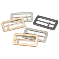 Boucles carrées en alliage de zinc de 30/35/40/45/50 mm pour ceintures, chaussures, sacs, vêtements – Boucle métallique à broche réglable pour le bricolage