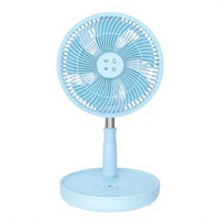 Ventilateur pliable en plastique de 10 pouces, angle de tête réglable, 5 vitesses, rangement facile, réglage de la durée d'utilisation, multi-operations, pour l'extérieur