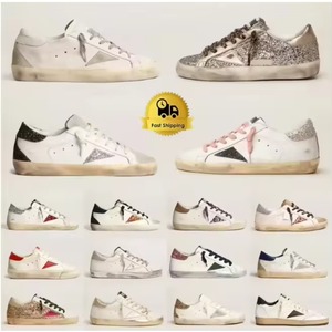 Zapatillas Deportivas Super Goose Blancas con Suela Dorada y Brillo, Diseño 2026, Tendencia de Moda, Primavera, Clásicas, Extra Brillantes - Product Image 6