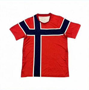 <span class=keywords><strong>Maillot</strong></span> de football à séchage rapide style thaïlandais de l'équipe nationale norvégienne saison 2027 - 100% polyester - <span class=keywords><strong>Maillot</strong></span> polyvalent - Personnalisable - Product Image 1