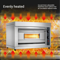 Four à sole électrique commercial pour boulangerie, restaurant, hôtel, cuisson de gâteaux, thermostat réglable, protection contre la surchauffe, affichage LED, 304