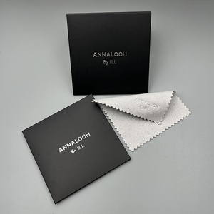 Personalized Custom Logo Microfiber Suede <b>Watch</b> Diamond Jewelry Gold Silver Polishing Cleaning Cloth - Product Image 1