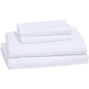 Four piece home <b>bed</b> sheet 120G European style brushed ultra-fine fiber high-<b>end</b> solid color <b>bed</b> sheet wholesale - Product Image 3