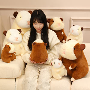 Kawaii gine domuz dolması hayvan kabarık peluş oyuncak domuz hayvan - Product Image 6