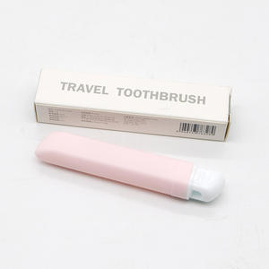 Cepillo de Dientes Plegable Portátil con Cerdas Suaves, Colores Pastel, Mango Corto, Mini Cepillo de Dientes Ideal para Viajes - Product Image 1