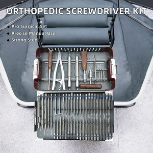 Juego de Instrumentos Ortopédicos de Acero, Manual, 56 Piezas, Kit de Extracción de Tornillos Rotos, Extractor de Fijadores Internos - Product Image 2