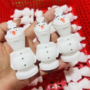 סיטונאי קריסטל טבעי קוורץ לבן מגולף שיש לבן גילוף שלג תינוק מתנה לחג המולד מתנה - Product Image 5