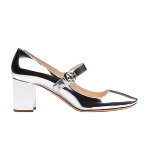 Luxury Sexy Fashion Thick <strong>Heels</strong> High Quality <strong>Silver</strong> Leather Shoes for Women Heeled <strong>Sandals</strong> - Product Image 3
