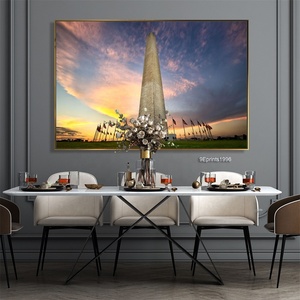 Hiện Đại Vải Bức Tranh Phong Cảnh Tường Nghệ Thuật Hoàng Hôn Thành Phố Phong Cảnh Hình Ảnh In Trên Vải Tác Phẩm Nghệ Thuật Cho Tường Trang Trí Nội Thất - Product Image 2