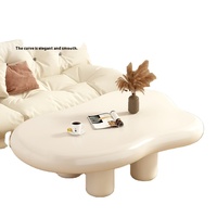 Style crème nordique moderne simple et nouvelle célébrité Internet pour petit appartement salon table à thé en nuage