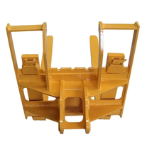 Nouvelle fourche à palettes en acier JISAN pour excavatrice, grappin à bois, manutention de matériaux, attache non hydraulique pour excavatrices de 16 à 26 tonnes, garantie 1 an