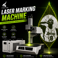 Máquina de Marcado Láser UV CKMACHINE 5W JPT de Alta Precisión con Refrigeración por Agua CNC para Madera, Contrachapado, Goma y Grabado con IA