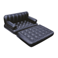 Bestway 75054 canapé-lit gonflable pour la famille 1 canapé-chaise utilisation extérieure/intérieure hôtel relaxant salon canapé en direct