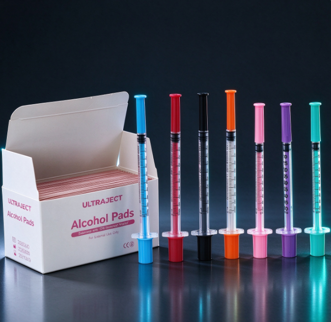 Disposable Medical Syringe Sterile Single Syringe With Needle for ...