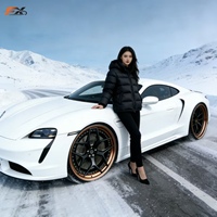 Jantes 5*114.3 17-20 pouces en alliage d'aluminium à bord doré, forgées sur mesure pour BMW, Benz, Audi, Lamborghini, Ferrari