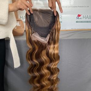 วิกผมแบบปิดหน้าผาก 5x5 ซม. แบบโปร่งใส, วิกผมลอนบอดี้เวฟแบบปิดหน้าผาก สีออมเบร, วิกผมแบบปิดหน้าผาก ปมเล็ก - Product Image 3