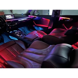 Kit d'éclairage d'ambiance dynamique pour <span class=keywords><strong>Audi</strong></span> <span class=keywords><strong>A4</strong></span> B9 B9.5 2017-2024, remplacement du moule d'origine, 64 couleurs, contrôle par application smartphone, Plug & Play, sans fil - Product Image 4