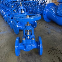 Vanne à opercule à bride type Yoke DN65 PN16 GGG50 en fonte ductile pour systèmes d'irrigation goutte à goutte en serres hydroponiques