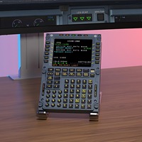 Simulateur de vol Airbus A320 MCDU, périphérique de simulation de vol CDU, taille d'avion réelle, P3D FMC XPLANE