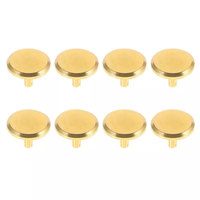 Kits de segundo reloj de metal dorado de 7mm cabeza de tapa de manos