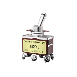 Interrupteur à bascule Msyj 15A 250VAC 3 positions marche/arrêt/marche pour alimentation électrique - Product Image 1