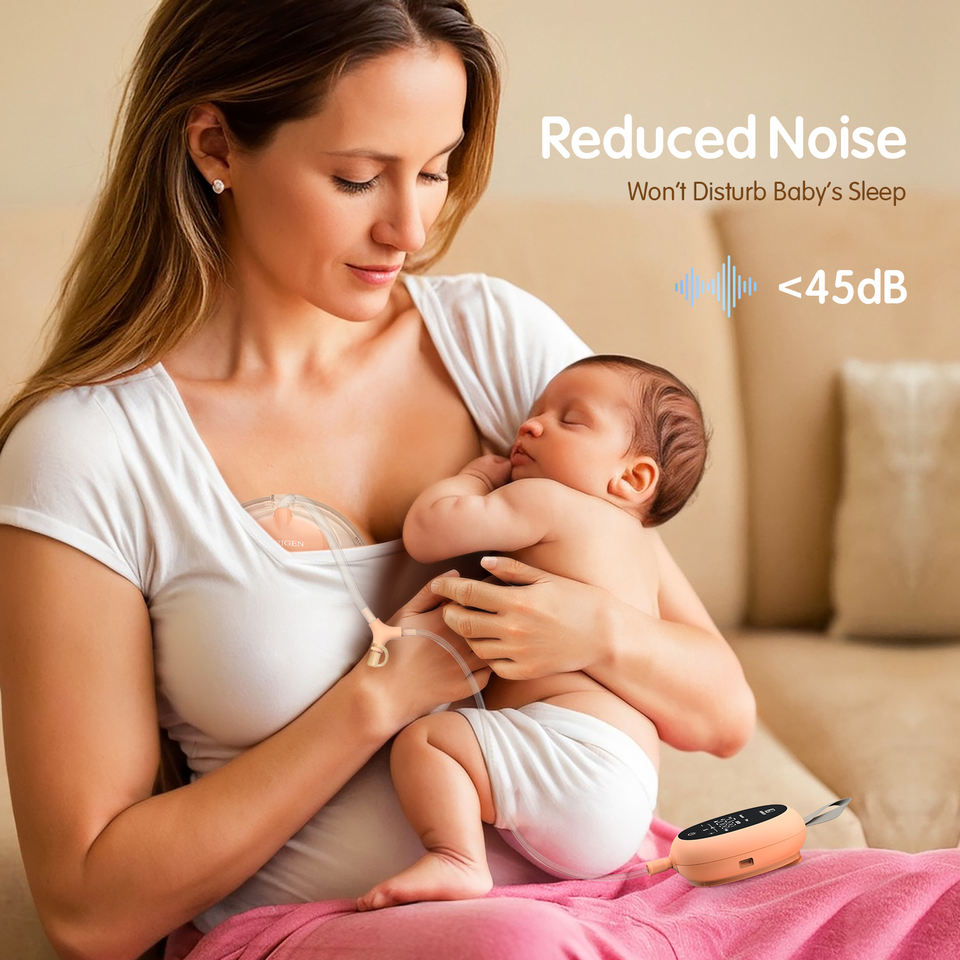 Factory Oem Custom Wearable In-Bra Silicone Milk Collection Cups Breastpump Electric Hands Free Double Breast Pump