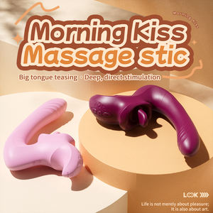 2025年新登場 Morning Kiss 4-in-1 シリコン製 ワンタッチ温熱 女性用クリトリス刺激 7段階周波数 舌舐めバイブレーター - Product Image 2