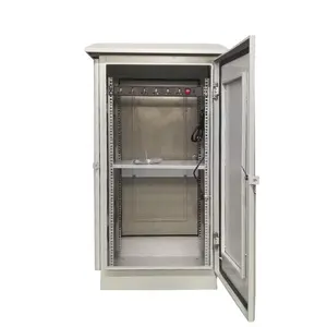 OEM 12U 18U 24U 32U 40U 42U 19 polegadas Gabinete impermeável Outdoor Telecom Gabinete com ar condicionado