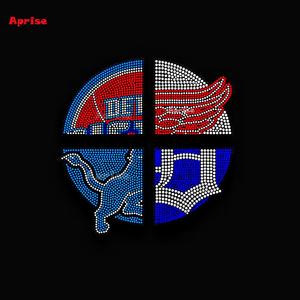 Motivo de Diamantes de Imitación Personalizado de los Equipos de Detroit, Adorno de Diamantes de Imitación para Pistola de Calor, Diseño de Diamantes de Imitación de los Red Wings para Planchar - Product Image 2