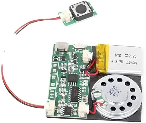 DIY Chip kartu ucapan 120 detik dapat merekam Sensor gerak cahaya diaktifkan modul suara untuk kotak hadiah