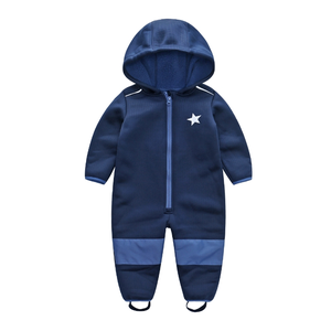 Overol Infantil Impermeable y Cortavientos con Capucha de Forro Polar Cálido para Bebés - Product Image 3