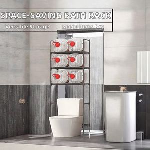 Estante de Almacenamiento para Baño, Sin Necesidad de Perforación, para Inodoro y Lavabo, Ahorra <span class=keywords><strong>Espacio</strong></span>, en Oferta - Product Image 2