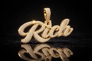 Premium <b>Custom</b> <b>Name</b> Pendant Iced Out Moissanite 925 Sterling Silver Hip Hop <b>Necklace</b> - Product Image 2
