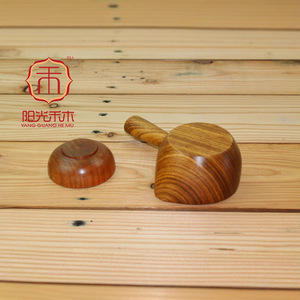 Tazón para Condimentos de Madera de Acacia con Asa, Plato Redondo para Salsas de Estilo Japonés Hecho a Mano, Vajilla Creativa - Product Image 4