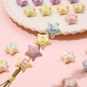 Nuevo acrílico Hotsale DIY accesorios para el cabello con agujero goteo aceite Color sólido teléfono caso pegatinas transparente melocotón corazón - Product Image 4