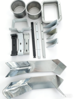 Support de fixation rapide robuste en aluminium de 5'' pour gouttière plate de toiture, en alliage d'aluminium inoxydable