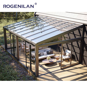 Quatre saisons Triangle Toit Maison Extension <span class=keywords><strong>Aluminium</strong></span> Solaires Personnalisé Jardin D'hiver Debout Serre - Product Image 2