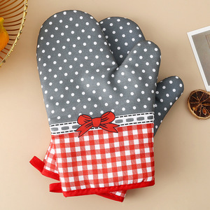 Mitaines de cuisine Offre Spéciale en coton mitaines de four de cuisine mitaines de four à coque imperméable mitaines de cuisine lavables avec doublure en coton - Product Image 6