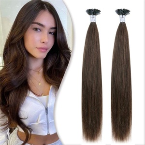 ผมต่อแบบ U-Tip สีน้ำตาลช็อกโกแลตสวยหรู ยาวพิเศษ คุณภาพดี ลดราคา - Product Image 1