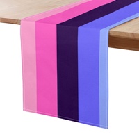 Regenbogen-Themen Tischläufer aus Polyester mit Omnisexuellen Aufdruck, für Bankett-Dekoration und Haushaltsveranstaltungen