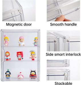 商店展示用亚克力收纳盒 防尘展示柜 3 层透明展示柜 用于展示模型 - Product Image 6