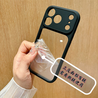 Casing Silikon Transparan untuk iPhone 15, Dompet PC TPU dengan Slot Kartu Foto DIY, Casing Ponsel untuk iPhone 18 17 16 15 14 Pro Max