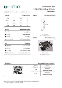 Высоковольтный силовой модуль IGBT HCGM450X1HM33-TSA000 3300В 450А для железнодорожного транспорта - Product Image 5