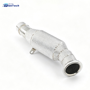 Tubo de escape de alto flujo y rendimiento para BMW 535i F10 X5 F15 X6 F16 N55 3.0T, de acero inoxidable 304, con filtro de 200 celdas, compatible con Euro 5. - Product Image 3