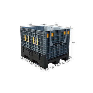 OEM ODM заказной логотип 1200x1000x1000 мм пластиковая коробка складная возвратная для доставки электроники - Product Image 2