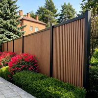 Clôture en composite bois-plastique durable, panneaux de clôture pour la maison et le jardin, meilleure que la clôture en vinyle PVC