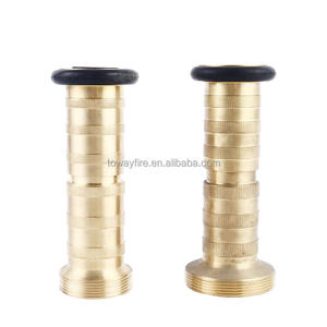 Boquilla de aleación de aluminio de 1.5'', 2'', 2.5'' con acoplamiento NST LPT, boquilla de pulverización de cobre forjado flexible <span class=keywords><strong>para</strong></span> manguera contra incendios o tubería de agua plana de PVC - Product Image 1