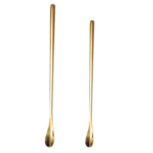 Cuchara agitadora de café de acero inoxidable de calidad alimentaria Premium Cuchara de cóctel de barra negra - Product Image 1